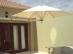 Wall mounted umbrella